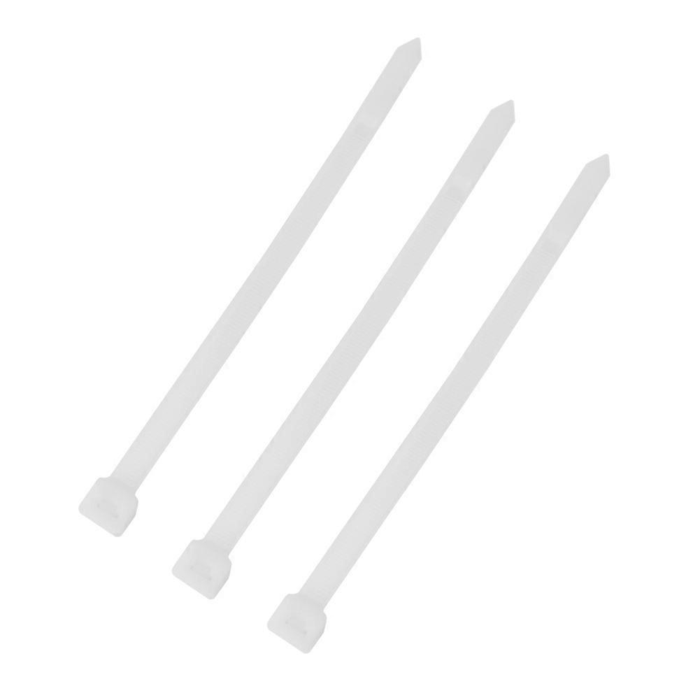 100pcs/lot Self Locking Nylon Fasten Zip Cable Tie Wire Wrap StrapWhite - Cable Ties, Nylon Tie Wrap