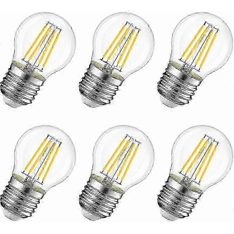 ビンテージLEDフィラメント電球、省エネ温かみのある白色光、E27ネジベース、装飾的な6W 60W相当、全方向性電球