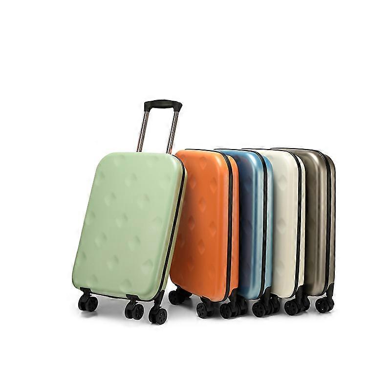 Off-White 28" Folding Trolley Case with Universal Wheels and Secure Customs Padlock