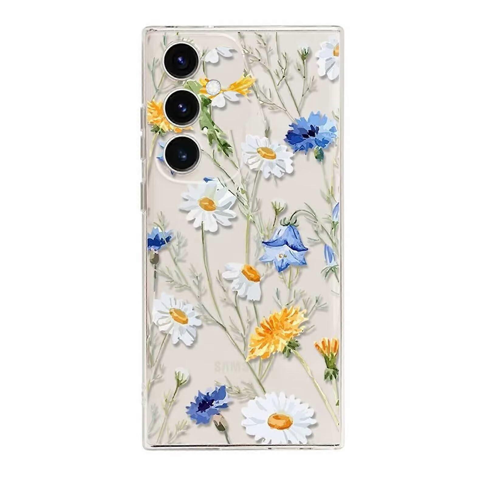 Miagon Creative Flower Case for Samsung Galaxy A35 5G, Clear Designs9