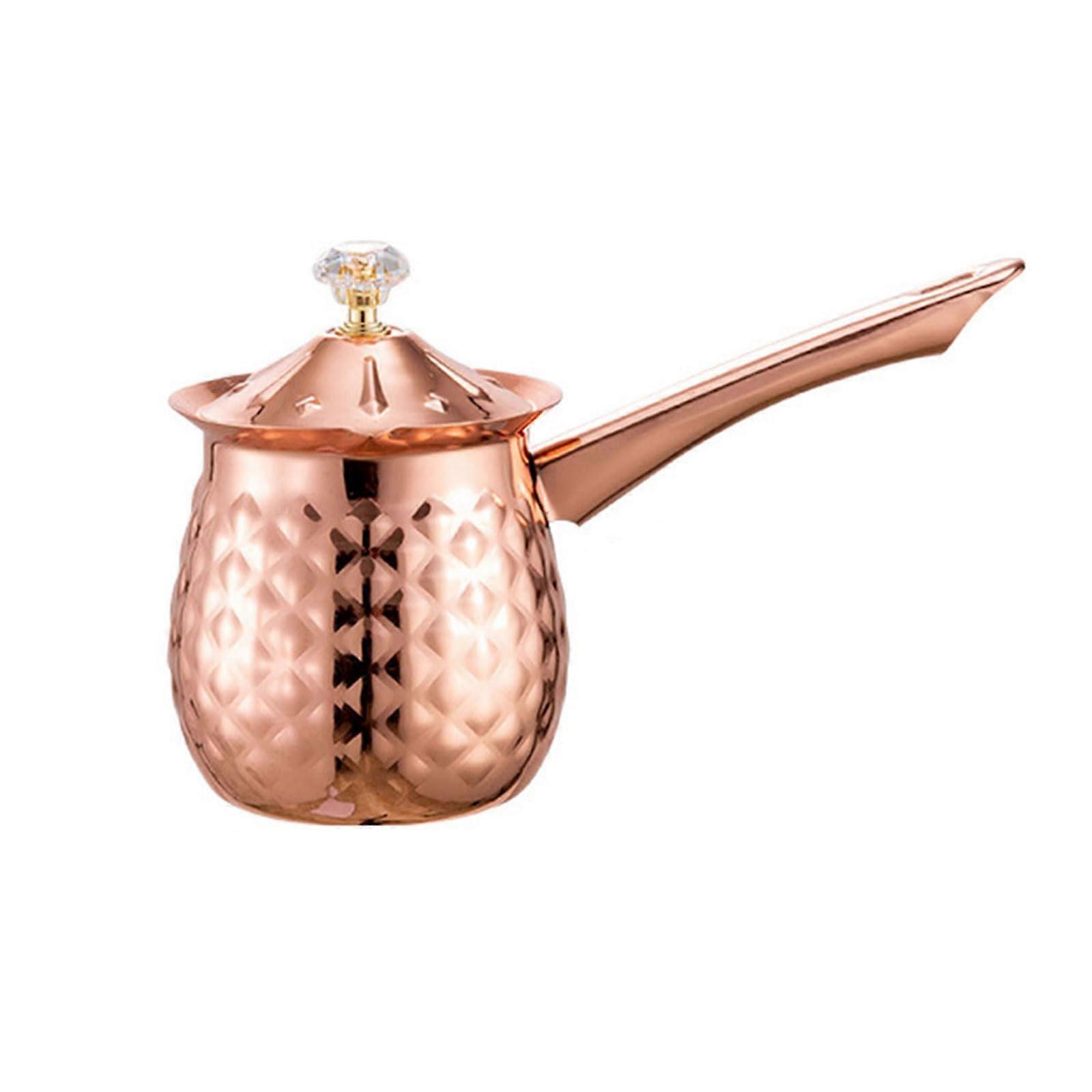 Multifunctional Milk Warmer and Frothing Jug, 400ml Stainless Steel Pitcher for Home and Office Coffee Preparation