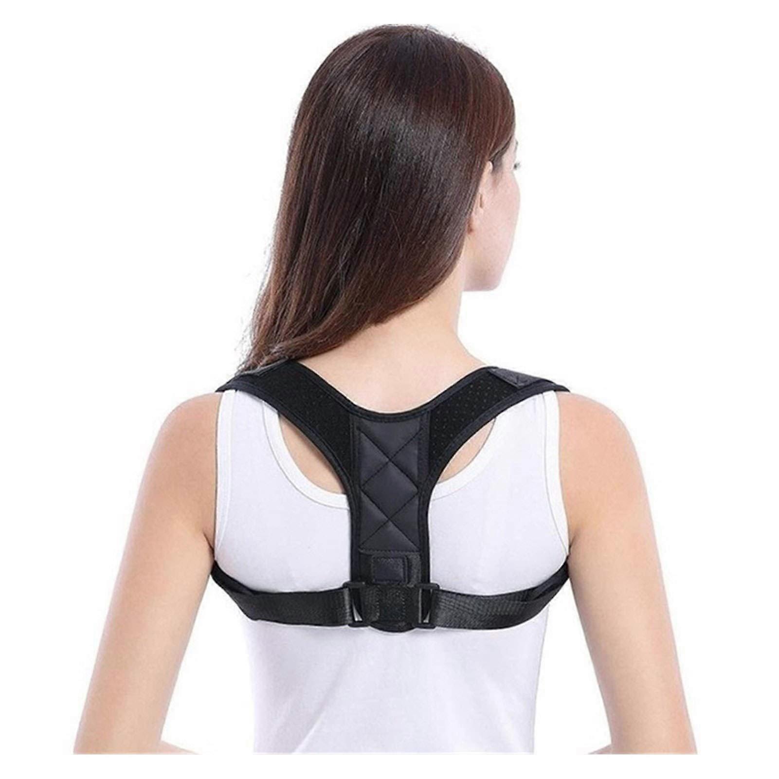 Adjustable Shoulder Support, Support Belt, Back Posture Corrector, Straight Shoulder Support, Support Belt, Lumbar Correction (Size L to M)