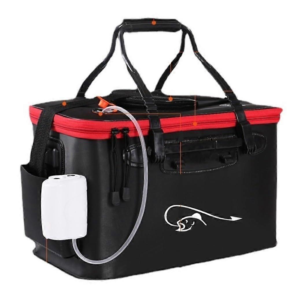 Light fishing box, fishing bucket with hanging rope, thickened live fish box, folding bucket, boxes