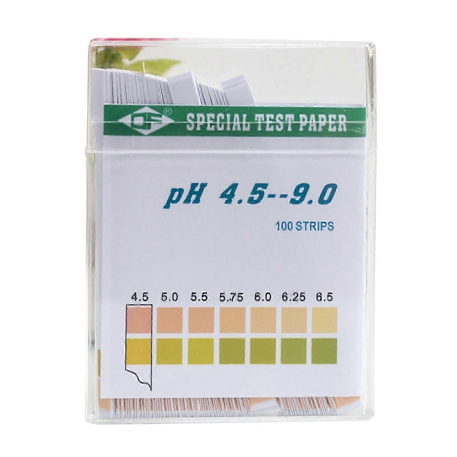 Premium pH Test Strips for Water Analysis - 100 Pack with Colour Chart (4.5-9.0 Range)