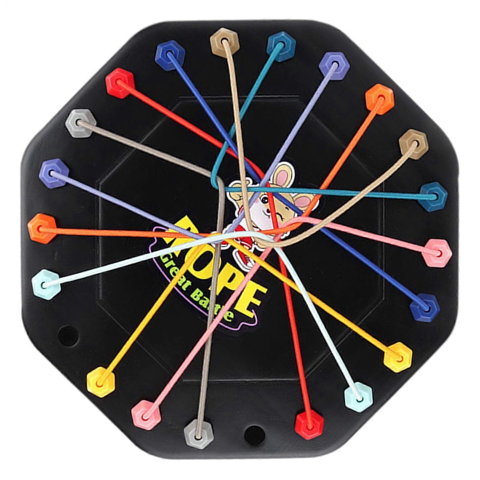 Rope Game Puzzle, Rope Knot Puzzle, Rope Unravel Puzzle, Brain Teaser for Collecting and Travel, Portable Mind Toy for Children Aged 3