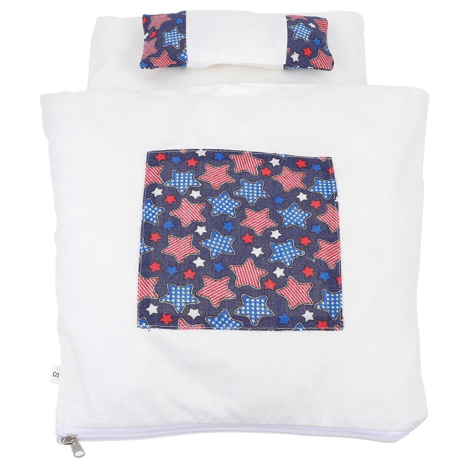 Small Pets Warm Cat Sleeping Pouch Cat House Dark Blue with Stars 1Set