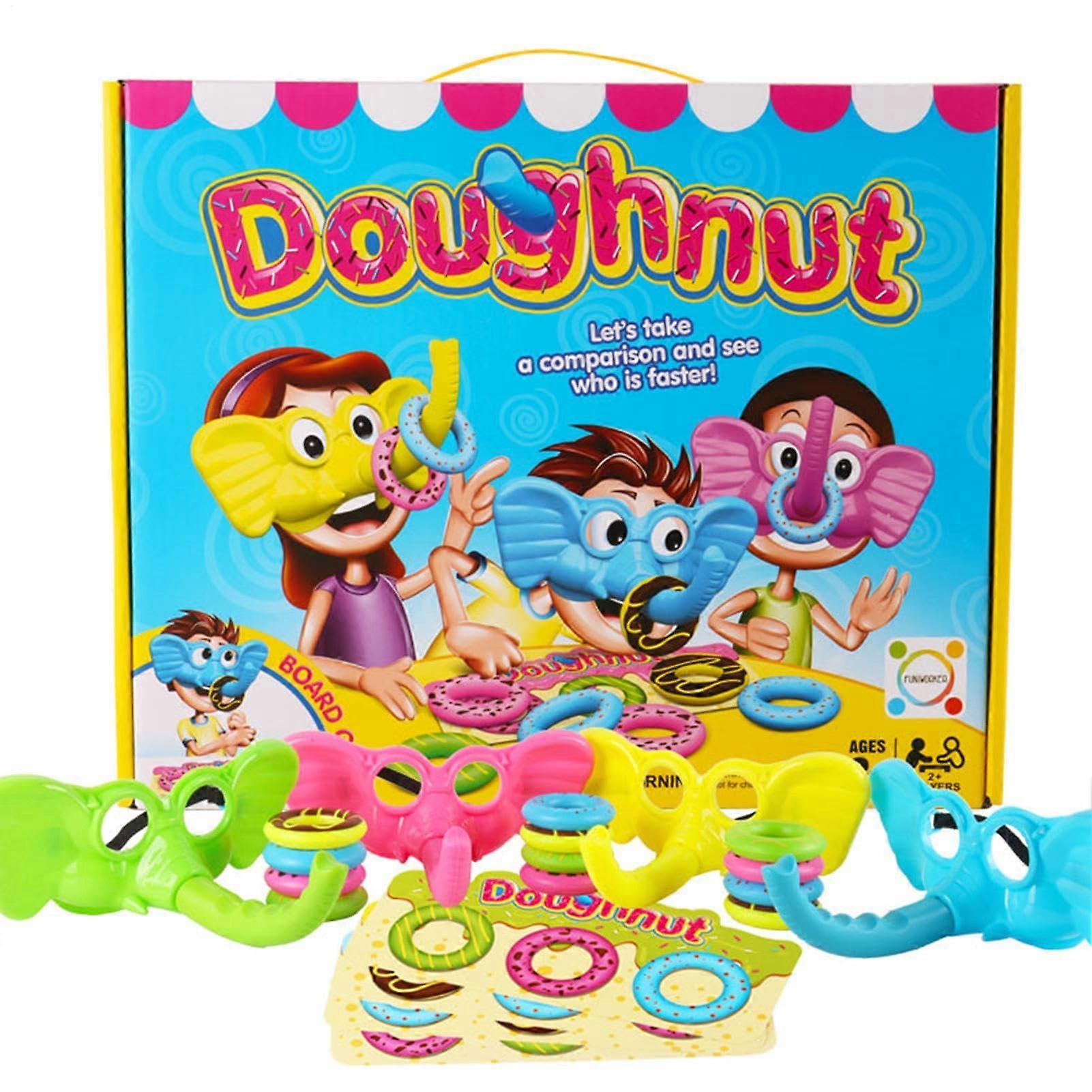 Doughnut Table Game Puzzle Game Elephant, Fun Party Game for Kids and Families