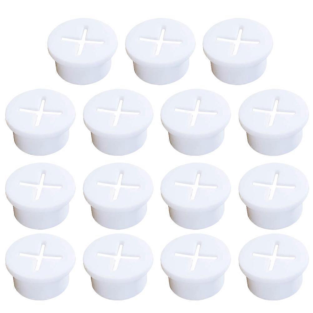 Small Cable Grommet Cord Wire Holder Dust Protection For Desk Table 2.40X2.40X1.20CM Silicone 15Pcs