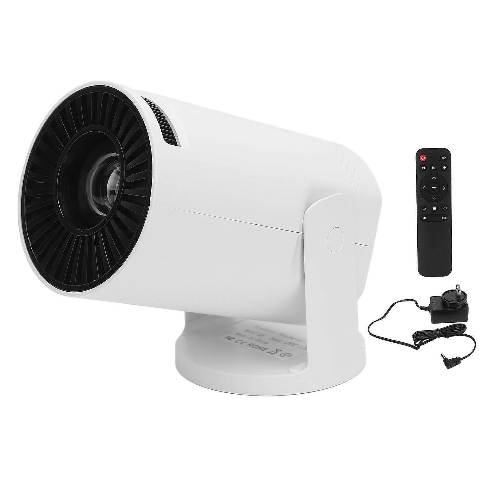 Portable 1080P Projector - Wireless/Wired, Auto Correction, Outdoor Use, US Plug