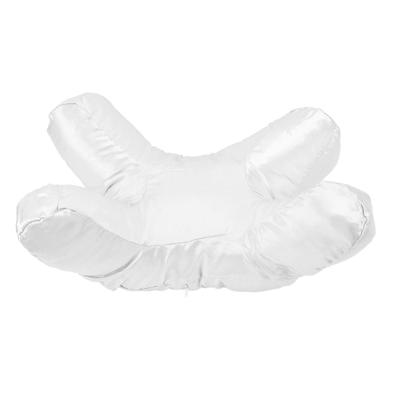 Anti Wrinkle Aging Pillow Bomullsfylld Ultra Soft Shock Absorption Avtagbar Skönhet Sömnkudde För Djupt Sovande Vit YMHC