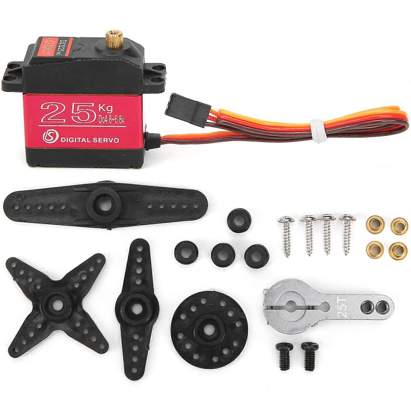 DS3225MG 25KG RC Waterproof Digital Servo with High Torque for 1/8 1/10 1/12 RC Car