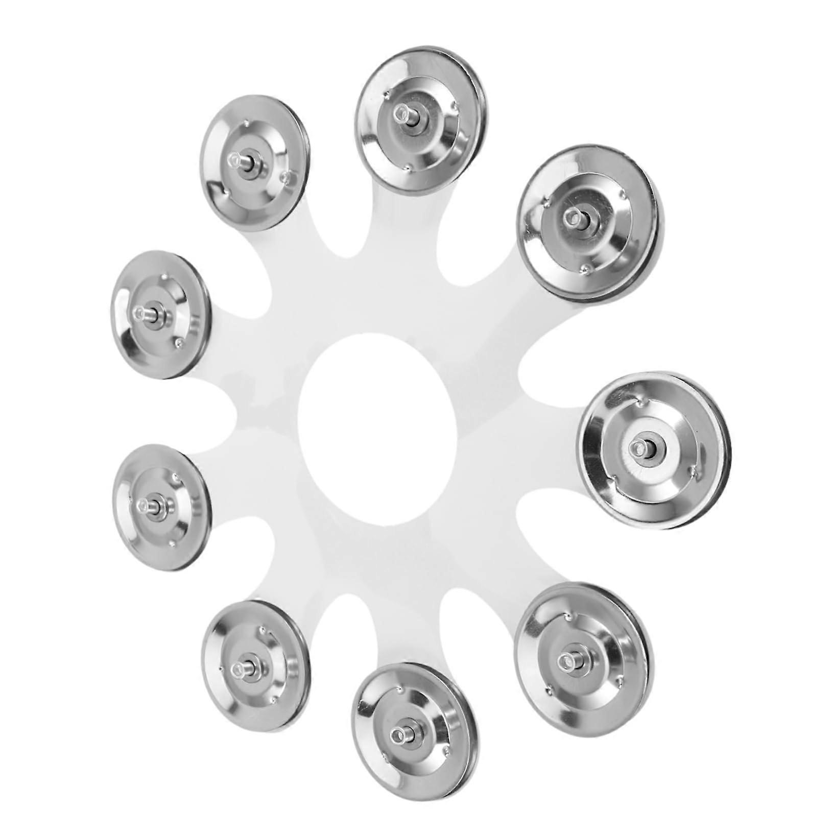 Silver Stainless Steel Musical Tambourine Drum Bell Accessories