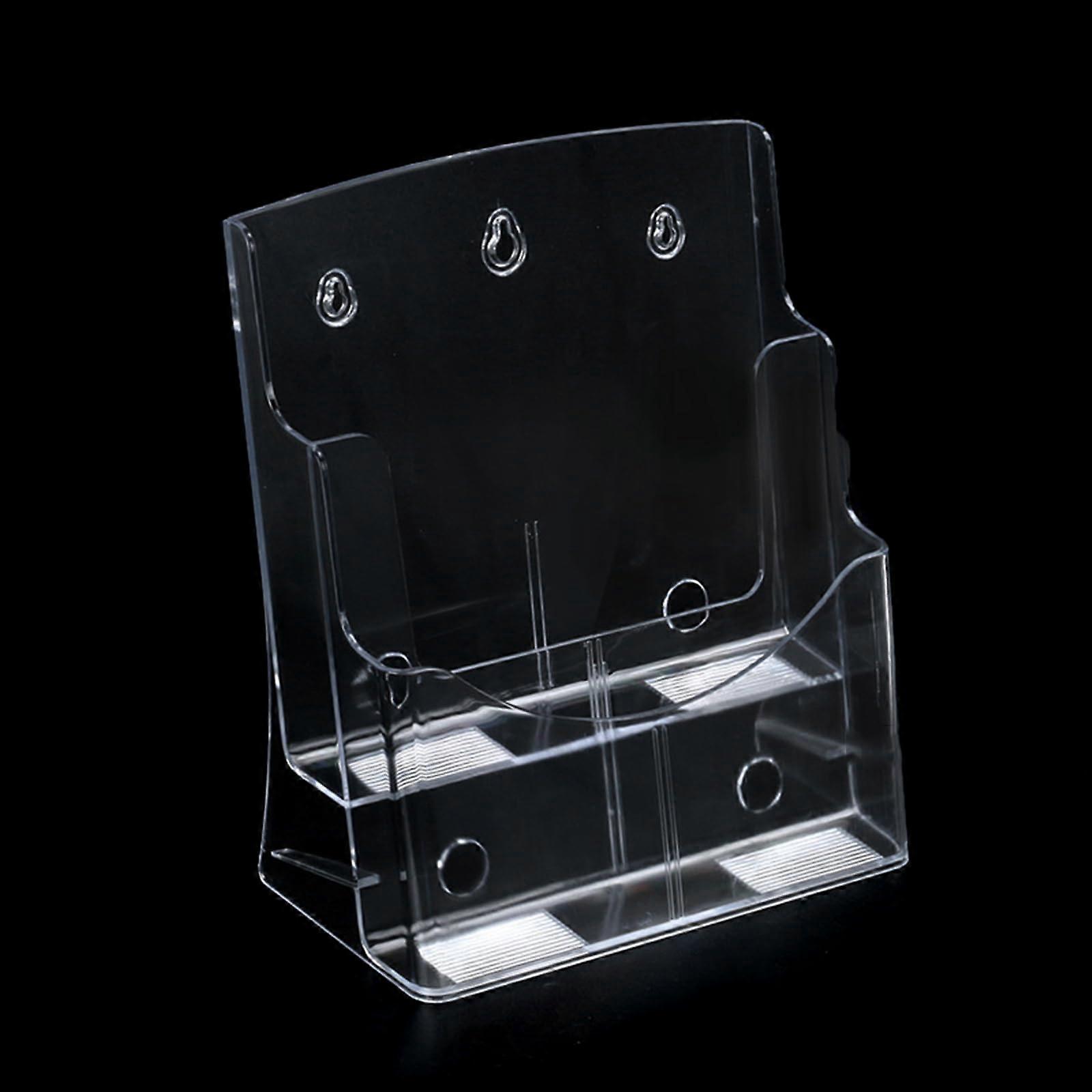 Acryl-Broschueren-Halter Transparent Literature Organizer Stand For Wall Mounting Or Desktop Display
