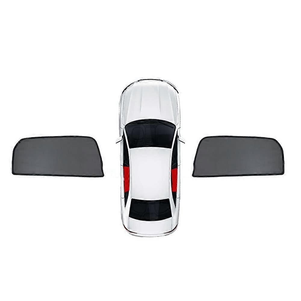 Car Sun Shade Mercedes S-Class W140 1991-1998 Double-Sided UV Protection Anti-Glare Snap-On Installation 2 Rear Windows