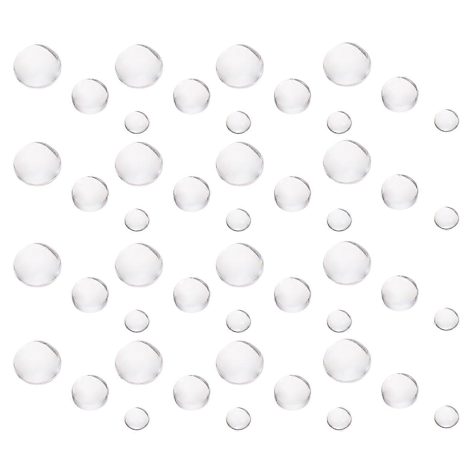 350pcs Vivid Resin Patches for DIY Crafts with Dew Shape Design and Transparent Finish