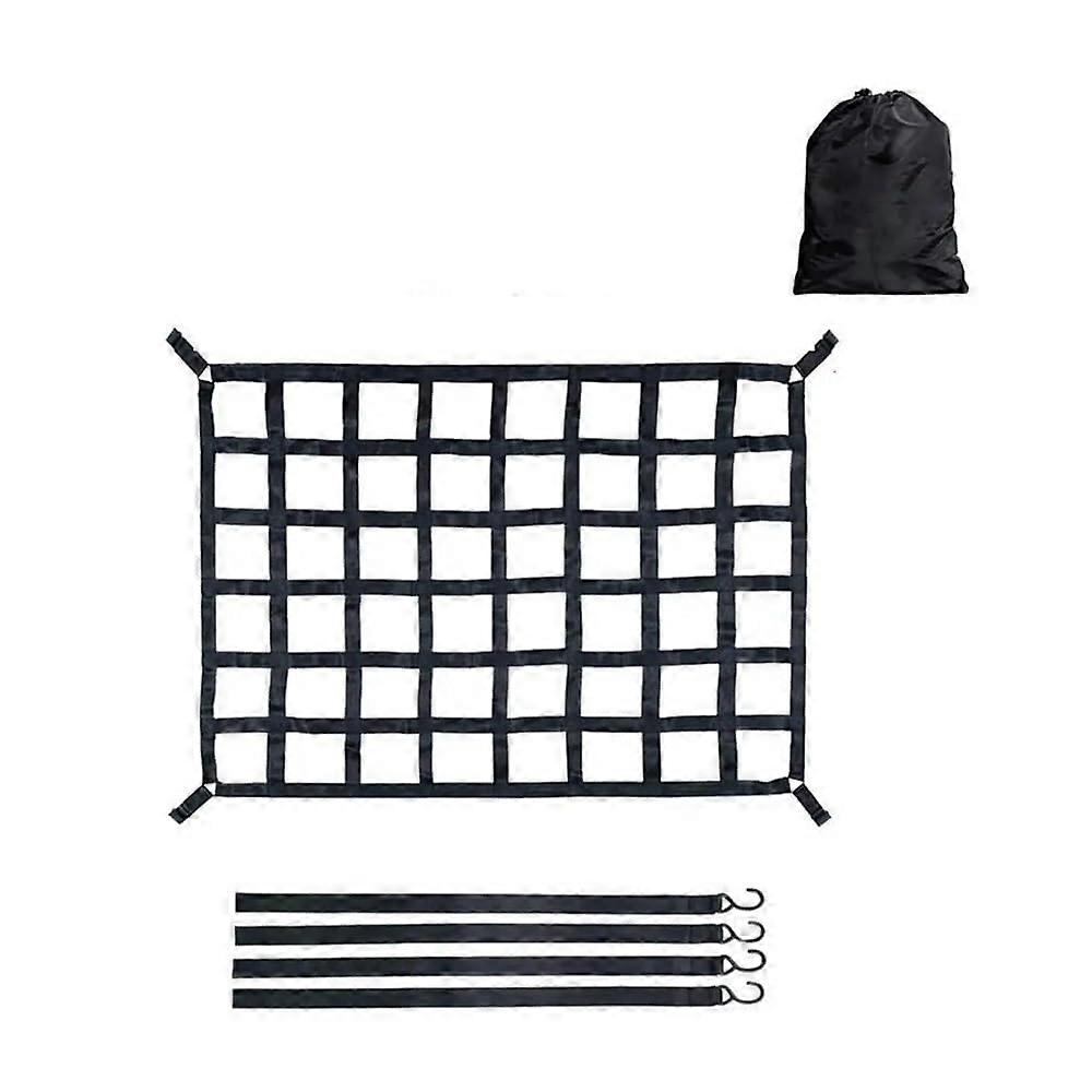 Roof cargo net for the trunk, luggage organizer for trucks, trailers, trash bins, extended net, cargo nets, suitable for offroad travel, cars, SUVs.