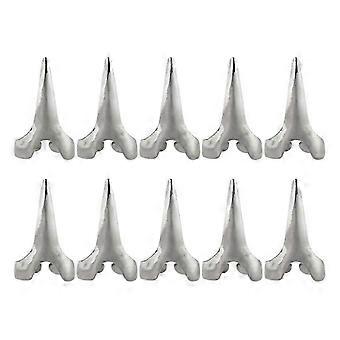 10pcs Hair Selecting Tools Metal Parting Ring Hair Sectioning Comb for Hair Tool  silversilver SZRH AC-