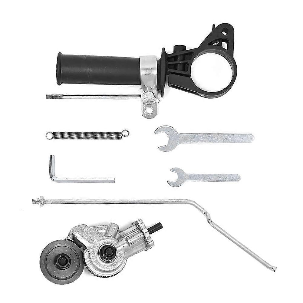 Electric Drill Rotary Plate Cutter Set Silver Finish Durable Easy To Use Includes Free Tool Cutter