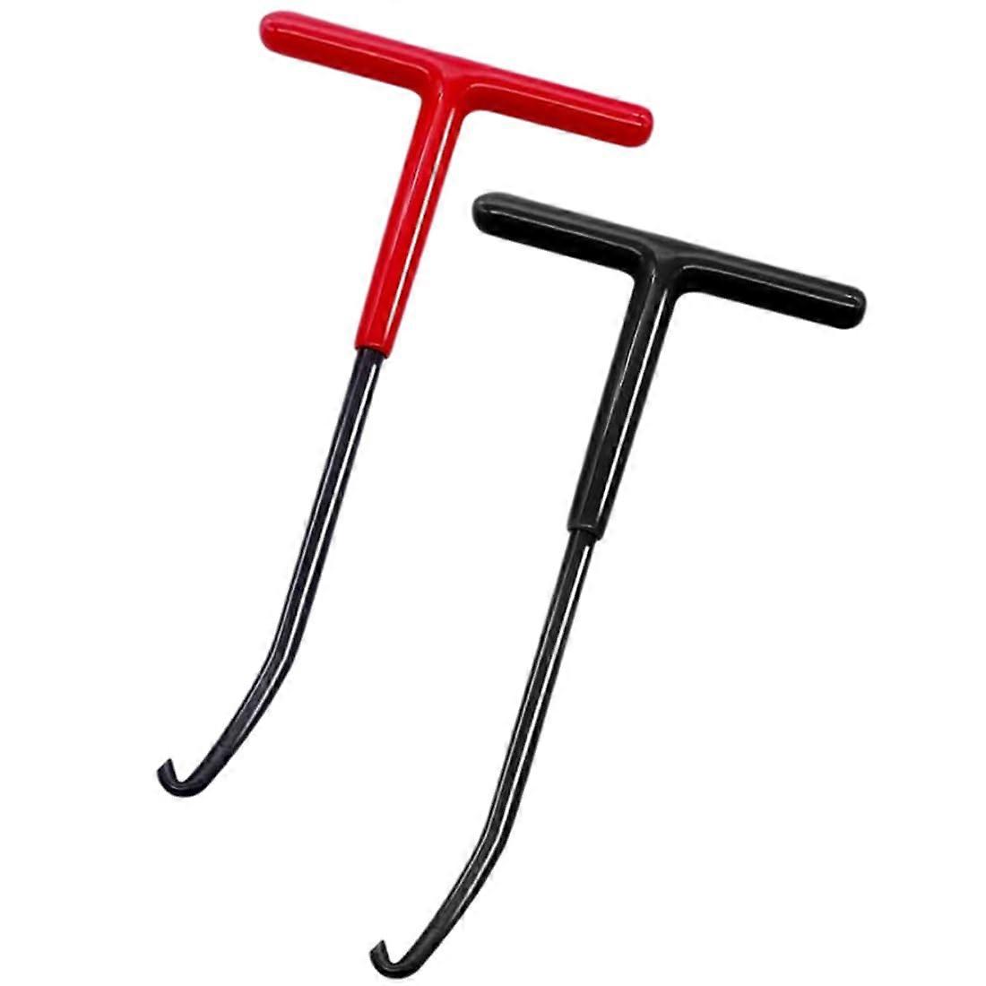 Pack of 2 Steel Spring Hooks for Trampolines, Motorcycles, Scooters, and Mopeds - Durable Mounting and Pulling Tools
