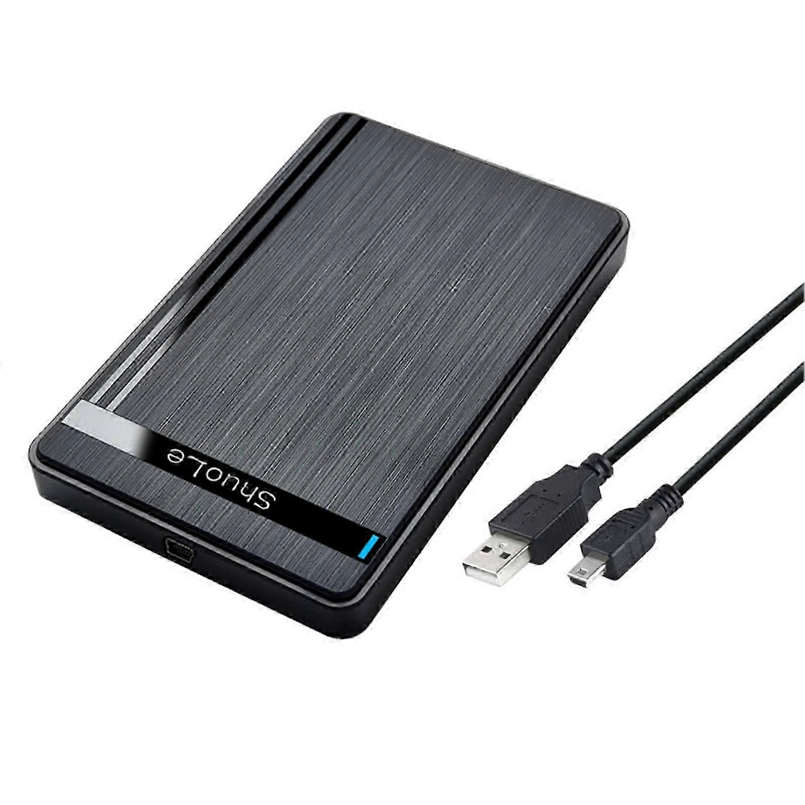 2.5 inch External Hard Drive SSD Enclosure Tool-Free Installation For Quick Easy Setup for Home/Office