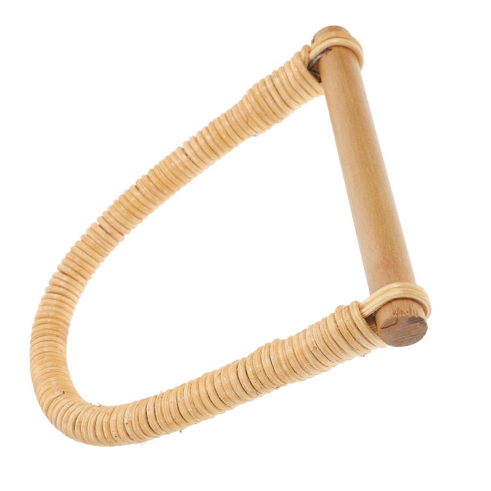 Simple Design Handbag Handle D-Shaped Replacement Handle Khaki Color For DIY Projects 1Pcs