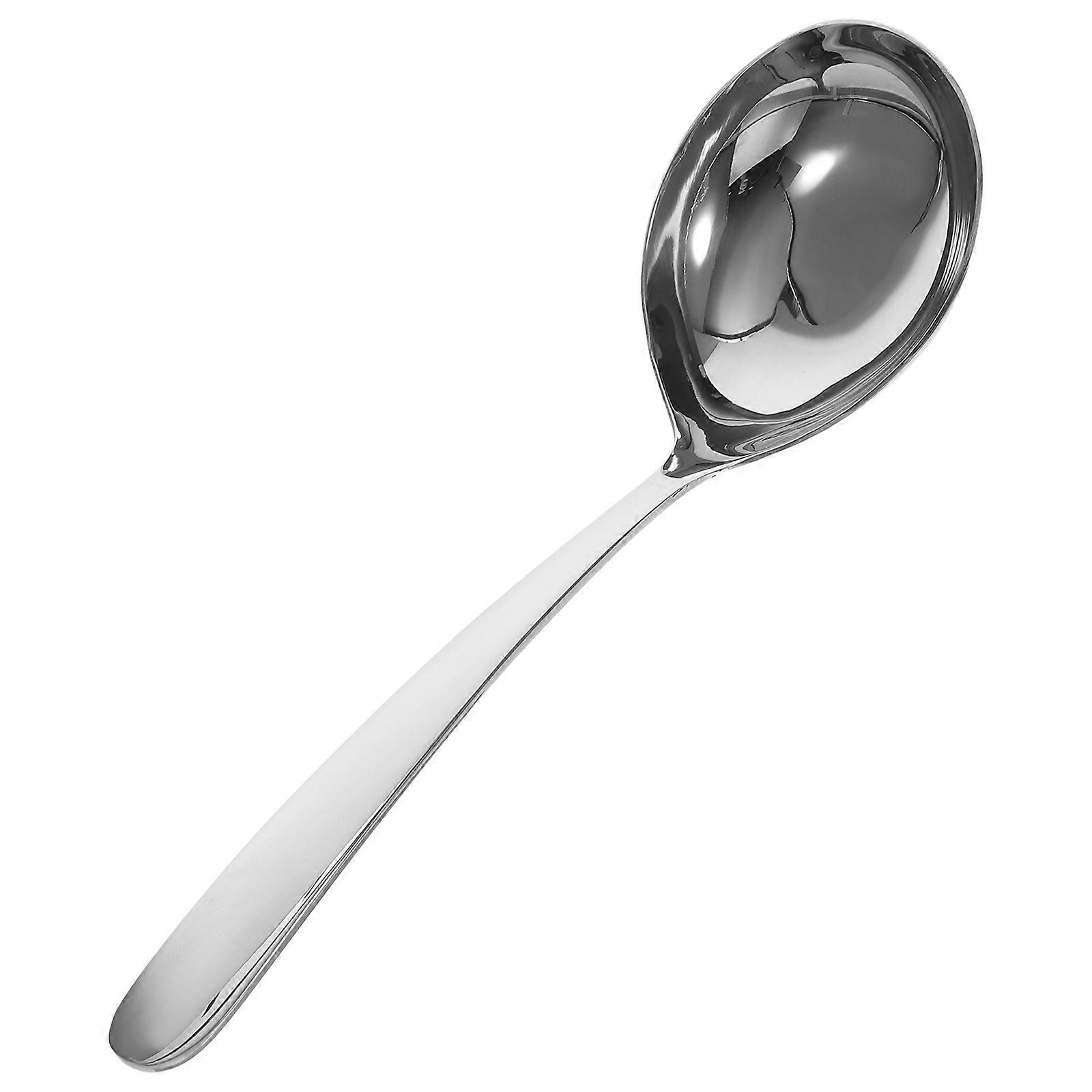 Kitchen Essential Soup Ladle Stainless Steel Spoon For Household Use Comfortable Ergonomic Handle 1Set