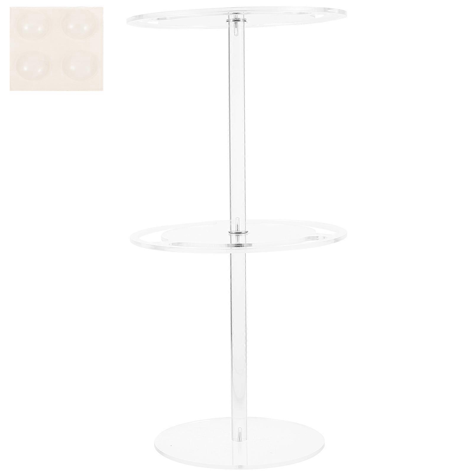 Sunglasses Organizer Transparent Creative Glasses Holder Stand Double Layer 1Set