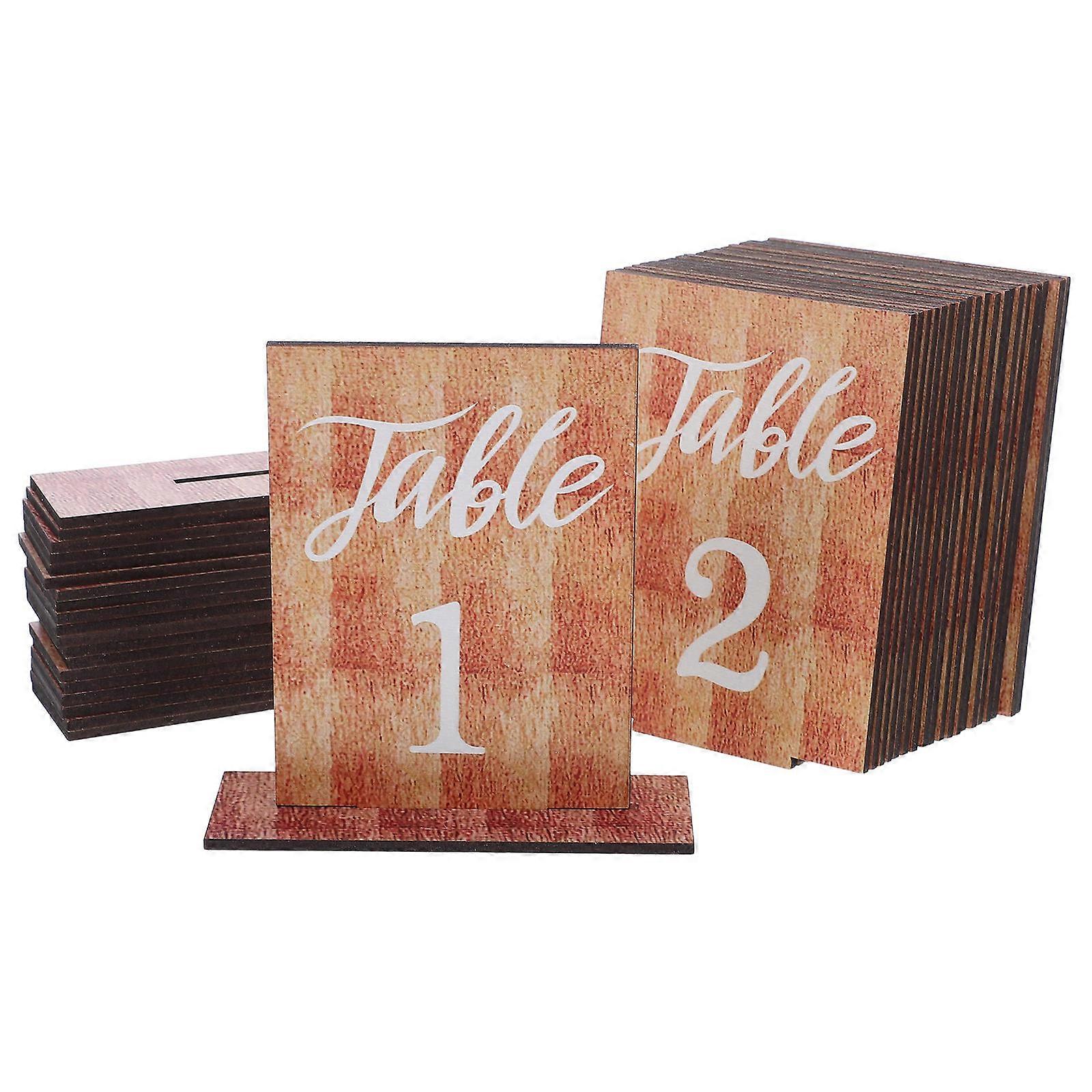 Wooden Table Stands for Weddings Parties Self Standing Seating Cards Display Holders for Event Centerpiece Restaurant Reception Decoration