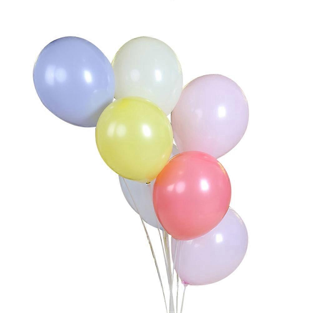 Ballonger mångfärgade macaron färgade ballonger set födelsedagsfirande rumslayout 5 tum dekoration 200st