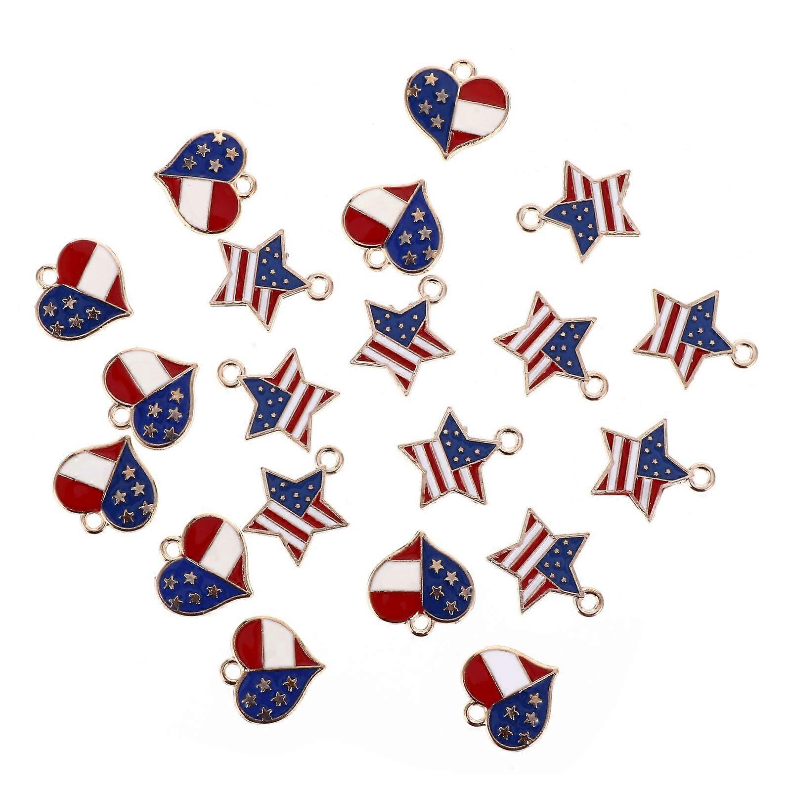 Alloy Charms 20Pcs For DIY Jewelry Making Suitable For Various Occasions Featuring Simple Heart-Shaped Design