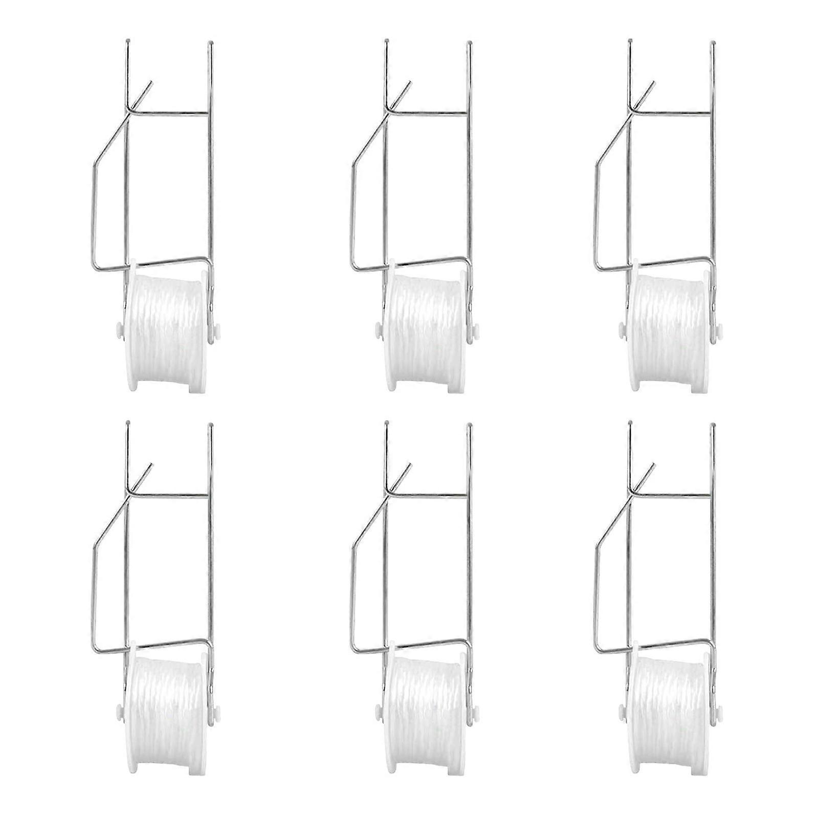 6/10pc Plant Roll Tomato Hook Trellis Roller Hooks with 15M Rope Garden Tomato Artificial Flowers Plant Climbing Hook Clips