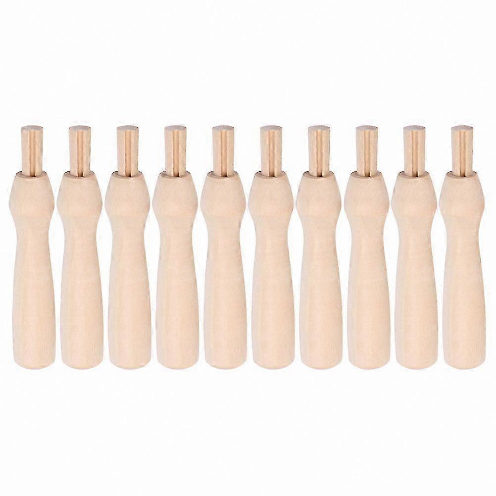 10 Wooden Punch Needle Handles for Felting Replacement Tools