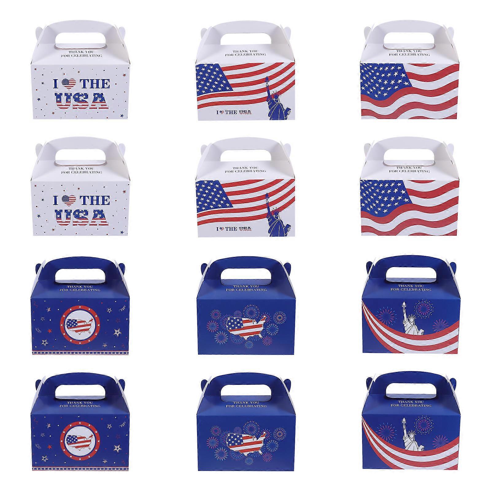Creative Packing Bag for Gifts and Storage Made of Paperboard in Assorted Color 12Pcs