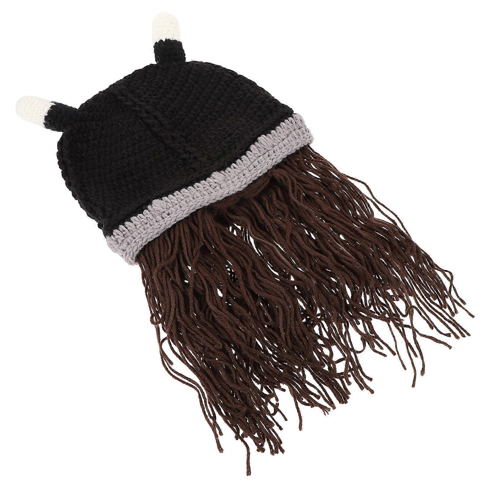 Short Beard Viking Hat, Reusable and Easy to Wear, Enhance Your Costume