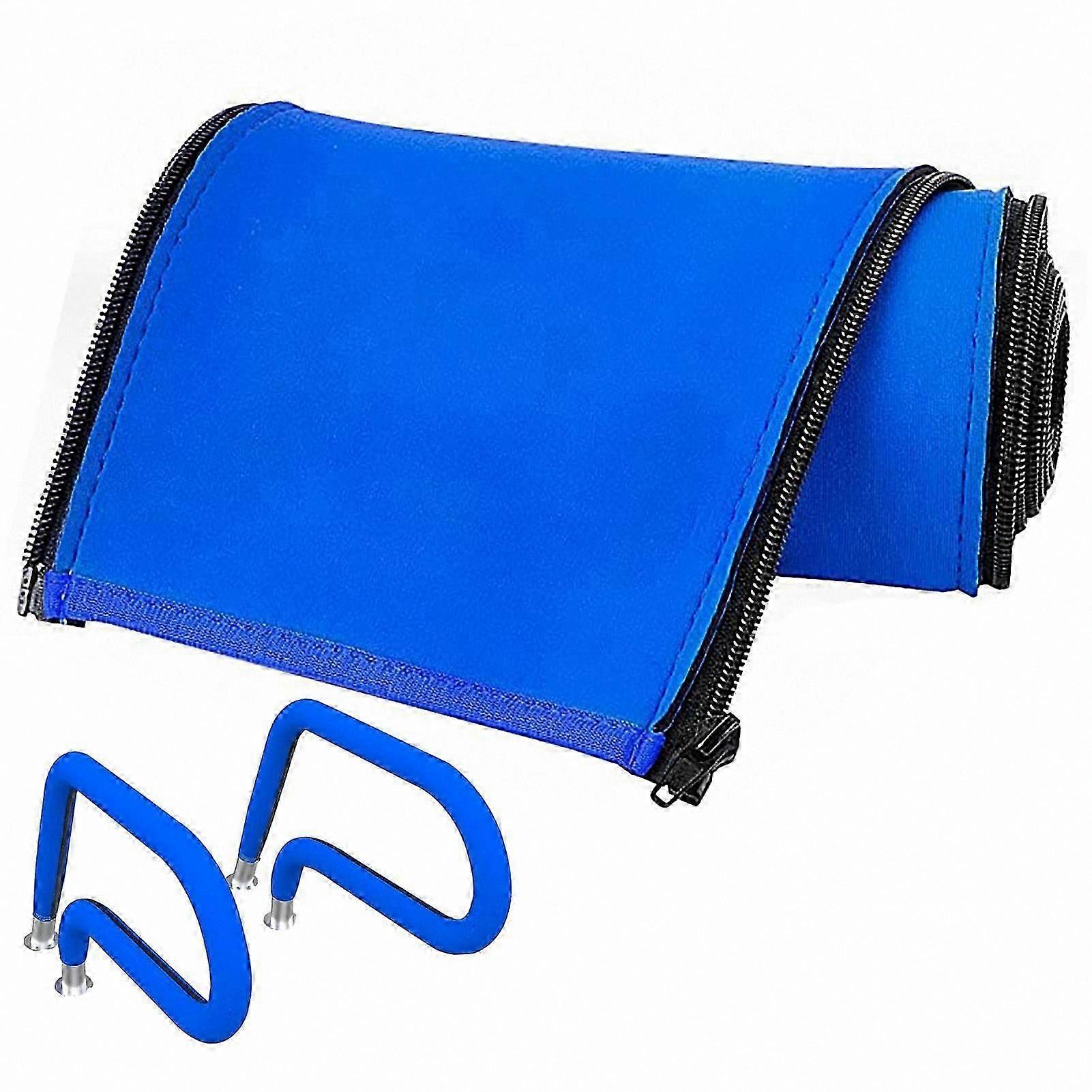 4ft Pool Handrail Cover with Zipper, Soft Non-Slip Sleeve for Swimming Pool Stair Railing, Comfortable Ramp Accessory