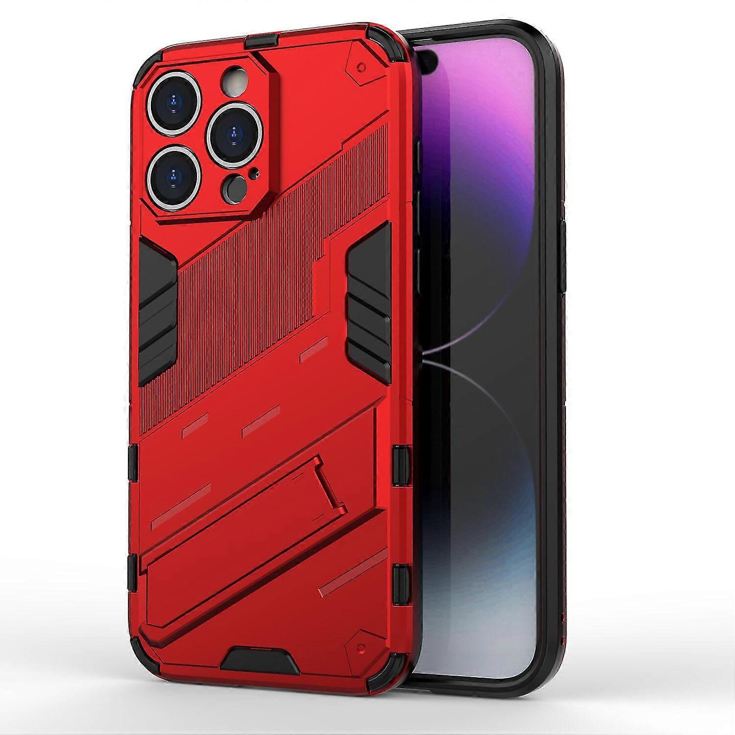 Slim Case For iPhone 14 Pro Max Shockproof Dual-Layer Stand Cover