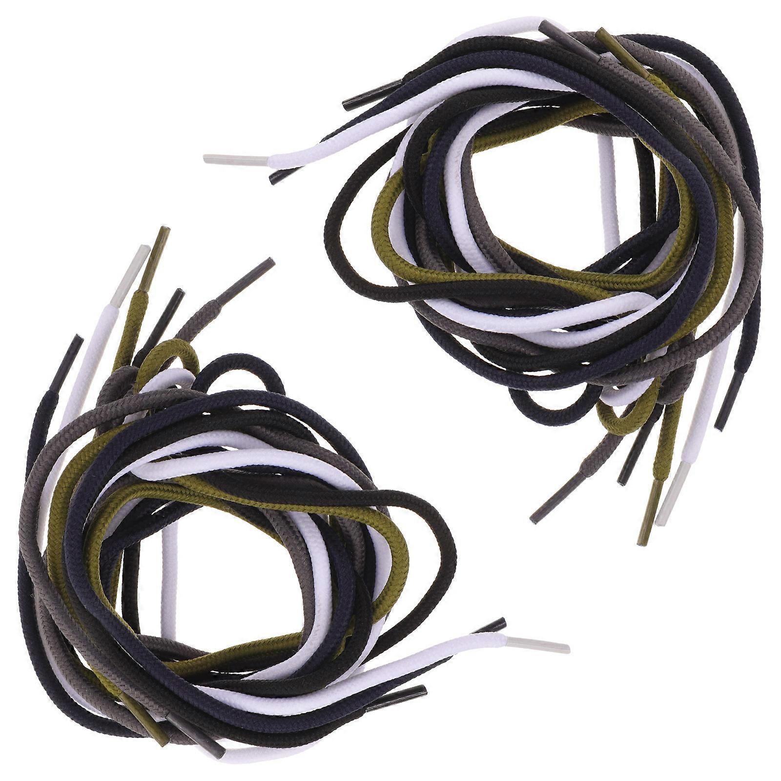 Athletic Shoe Laces Round Replacement Assorted Color Durable 10 Pairs