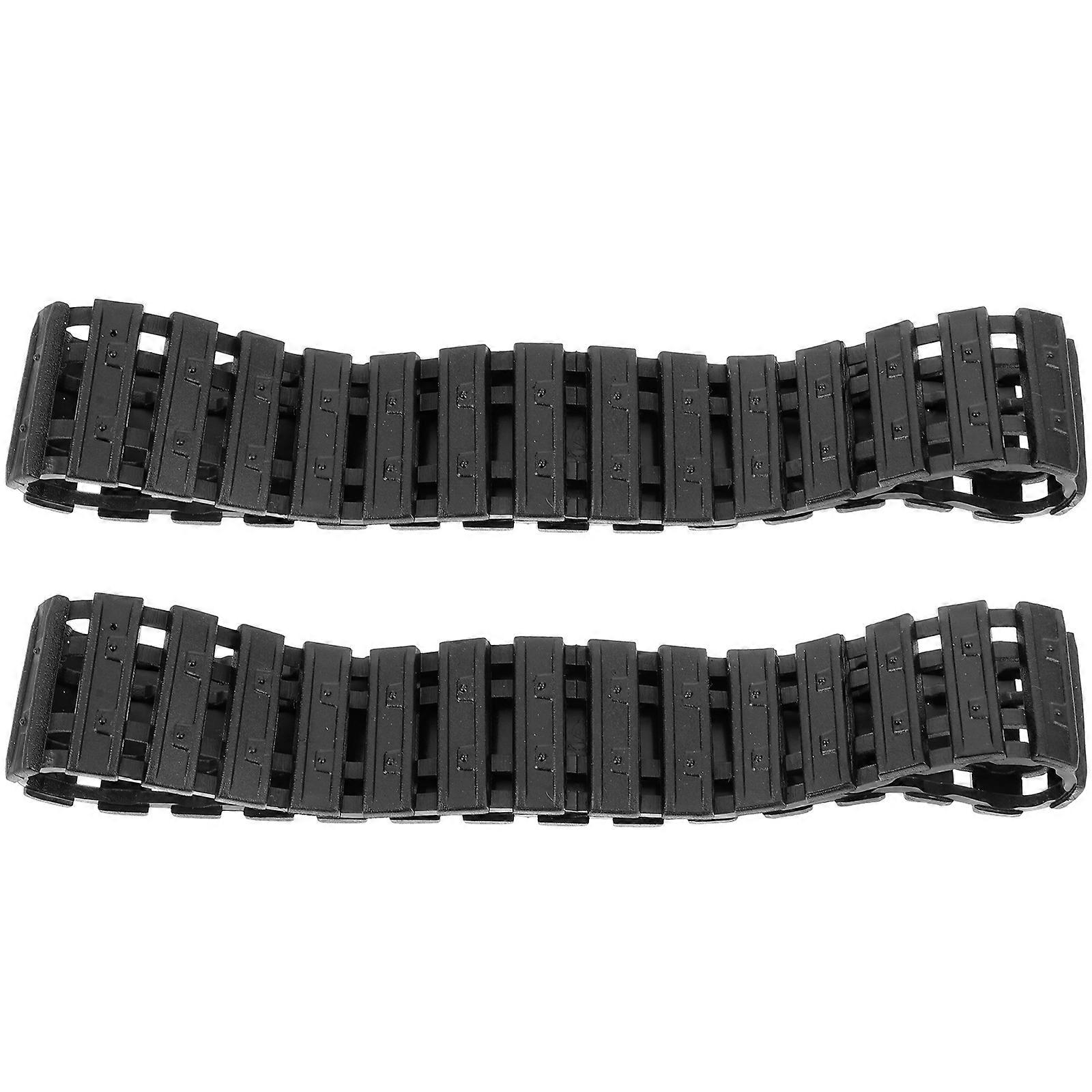 2pcs Tank Tracks Replacement for DIY Robot & RC Tank Models Easy Install, Excellent Traction, Lightweight & for Various Terrains