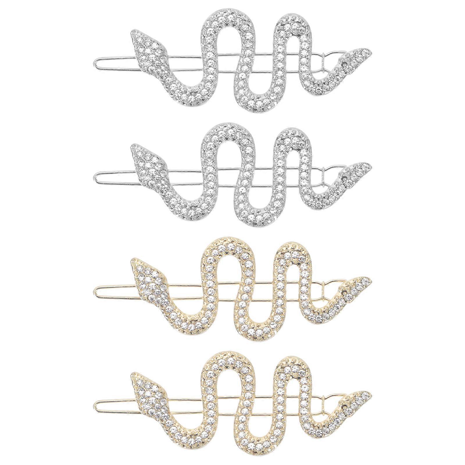 Snake Shaped Hair Clips 4Pcs Γοητευτικά αξεσουάρ οργάνωσης μαλλιών ιδανικά για τις γυναίκες Ειδικές Περιστάσεις Σε Κομψό Στυλ