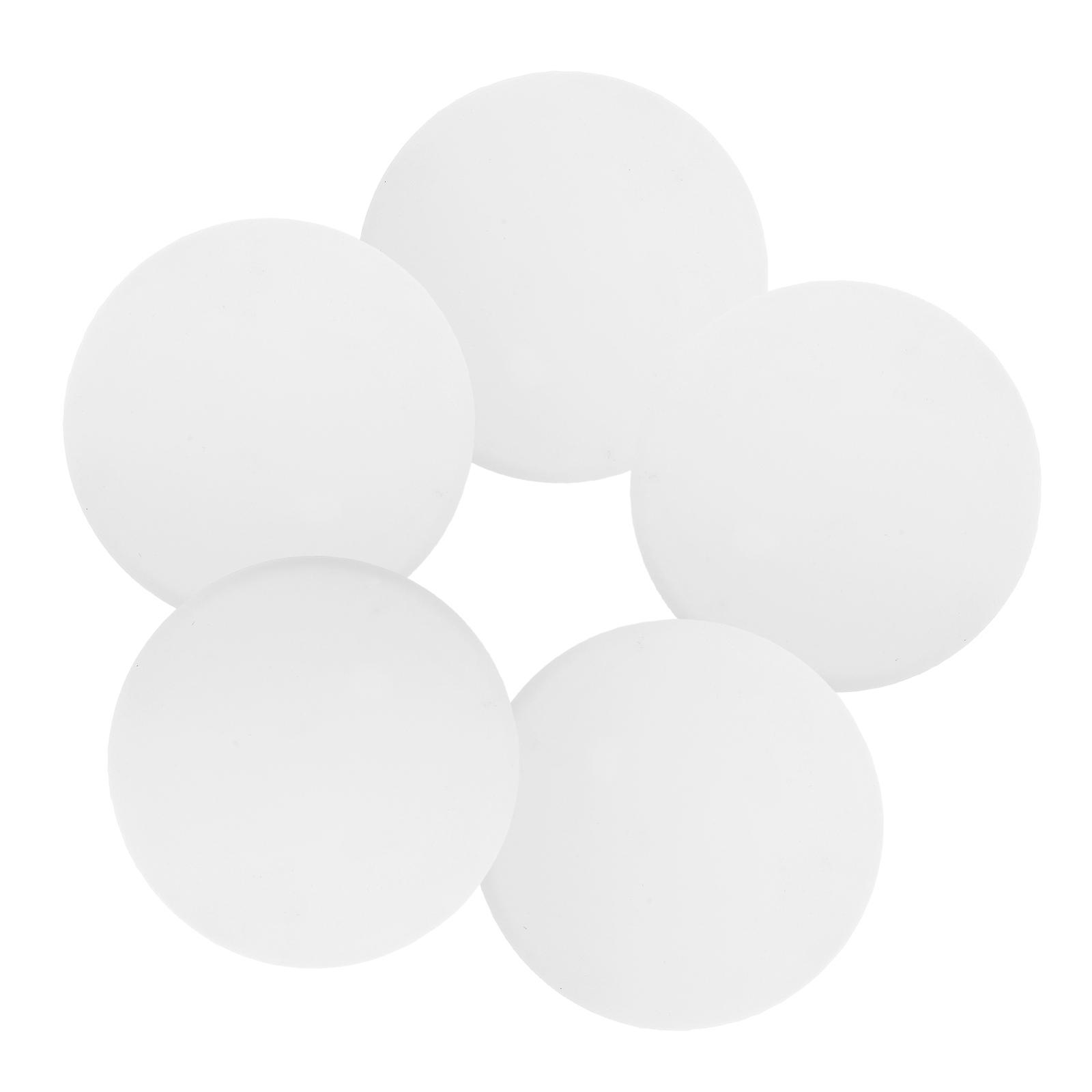 ذاتية اللصق 5 قطع جولة الباب مقبض الجدار تحطم وسادة واقيات لغرفة نوم حمام غرفة المعيشة أبيض