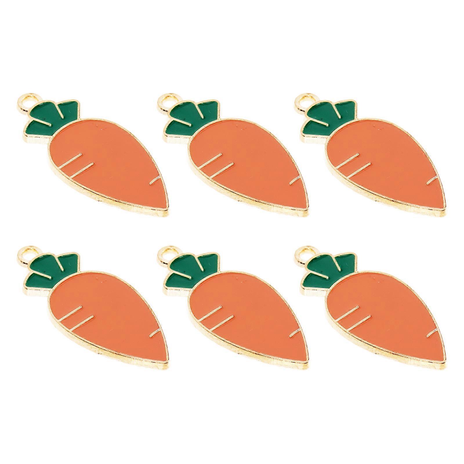 Carrot Shape Design Pendant Accessories 30Pcs For Party DIY Orange Color Craft Enthusiasts