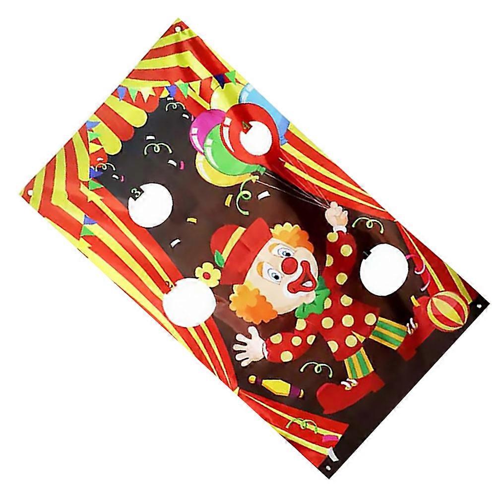 Clown Hanging Flags For Carnival Decoration With Large Flag Shape 140X78Cm Great For Family Gatherings 3Pcs