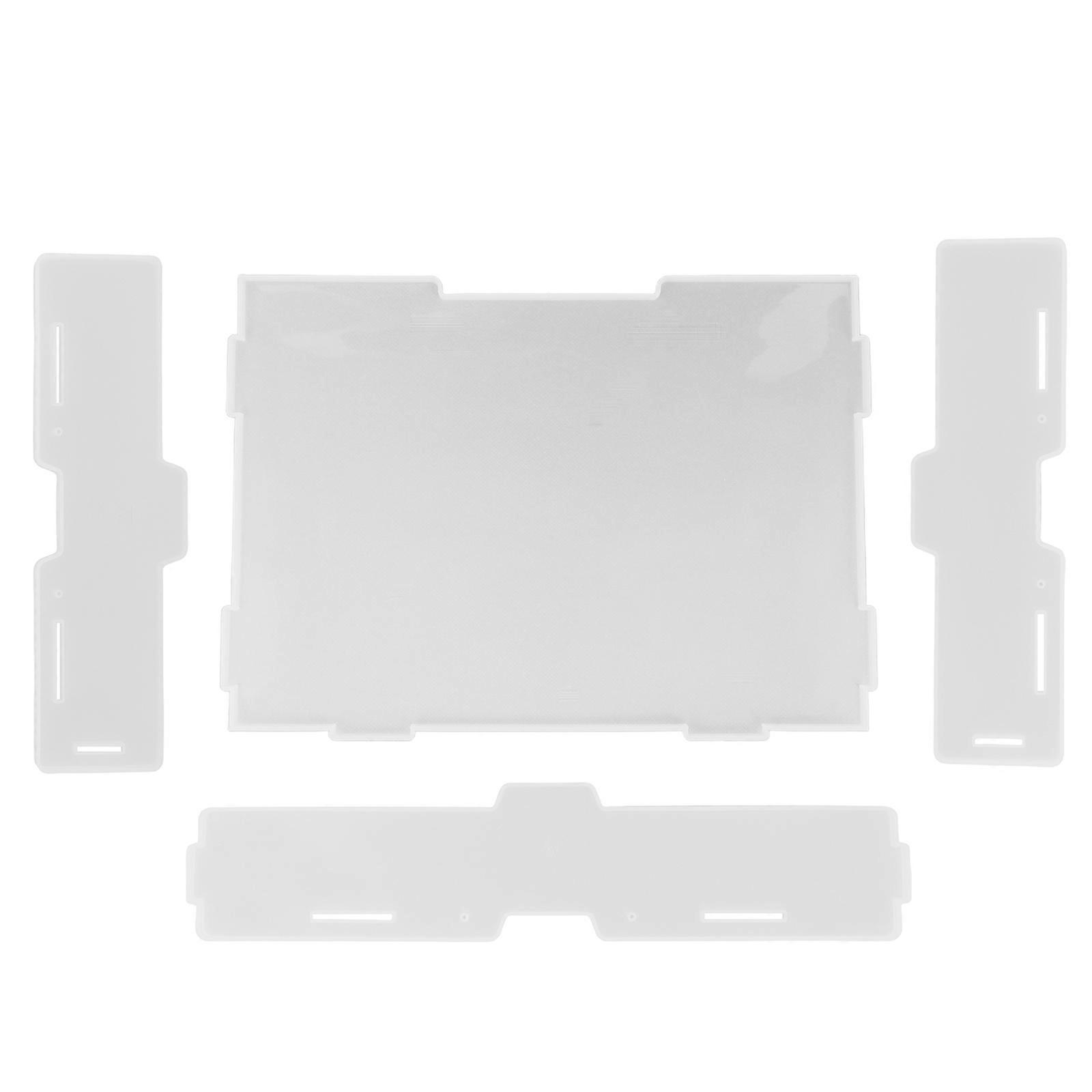 Storage Rack Diy Mold Crystal Epoxy Mold Craft Making White Rectangular 4Pcs