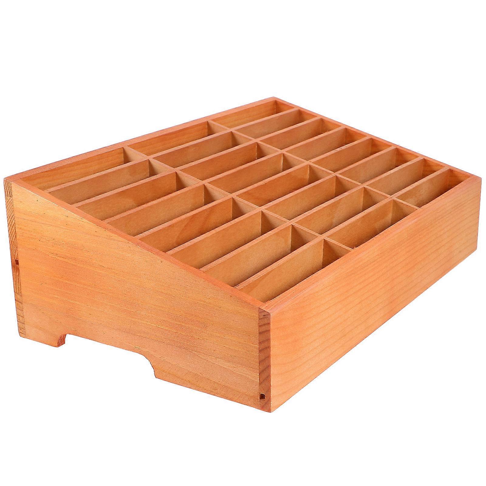 Desktop Storage Box Cell Phone Holder Compartment For Office Supplies 31x19.5x10.5cm Simple Style 1Pack