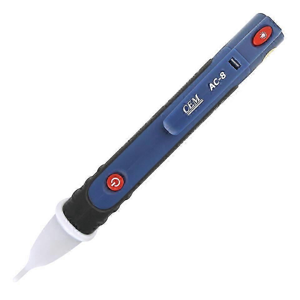 Non-Contact AC Voltage Detector with LED Lamp, Operating Range 50 - 1000 V AC, Tester, Acoustic and Visual Signal - 157 x 26 mm