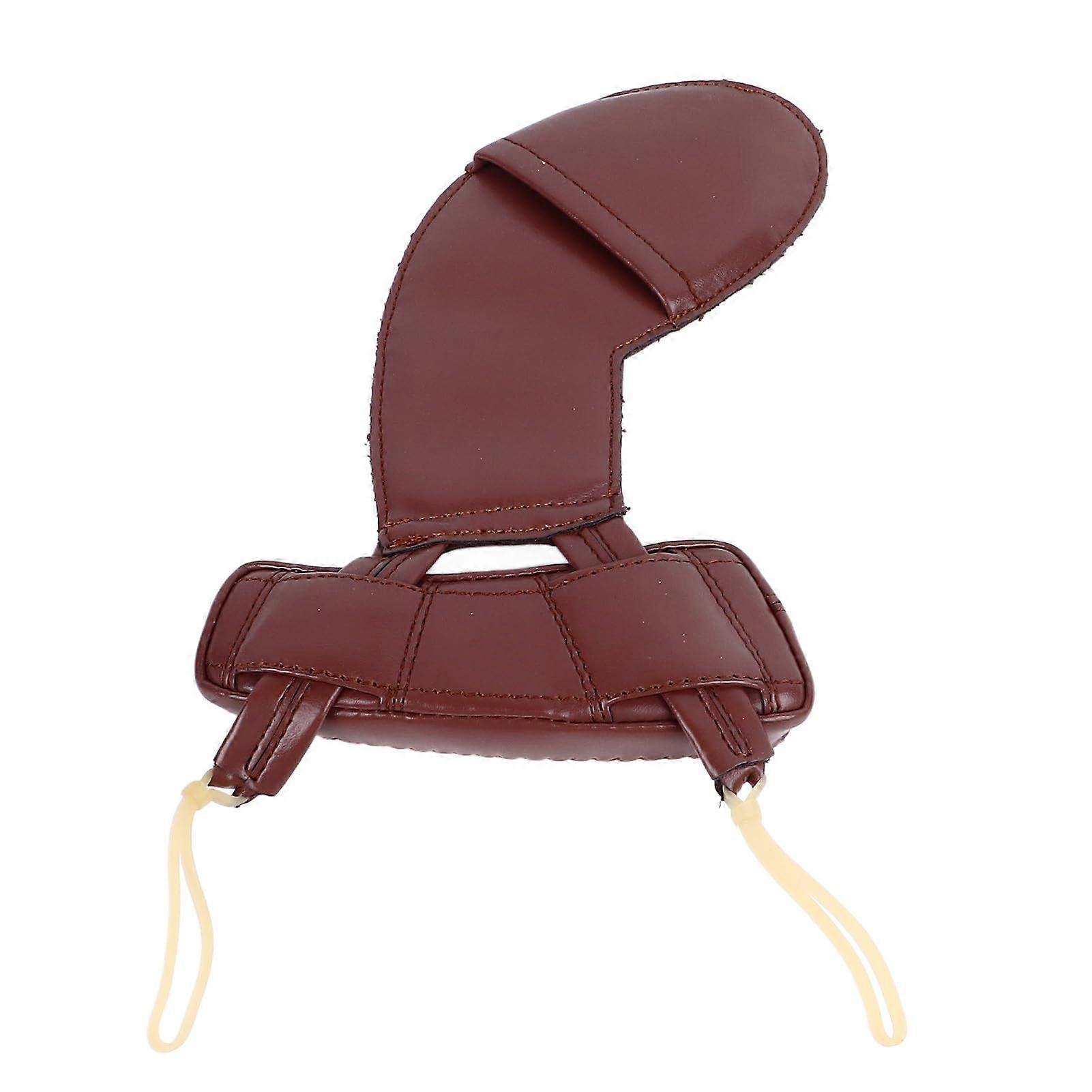 Adjustable shoulder and chin rest pad for 3/4 and 4/4 size violins with comfortable, shockabsorbing, and nonslip design (1/8, 1/16, 1/8–1/16).