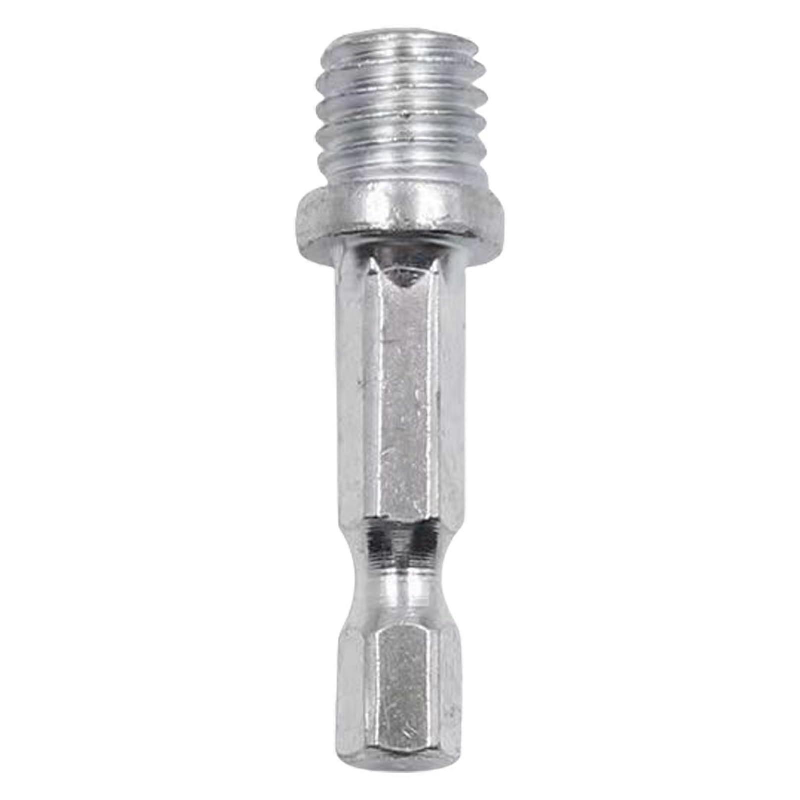 Round Hex Shank Drill Adapter For Grinders And Polishing Discs Converts Round To Hex Shank Power Tool Accessories