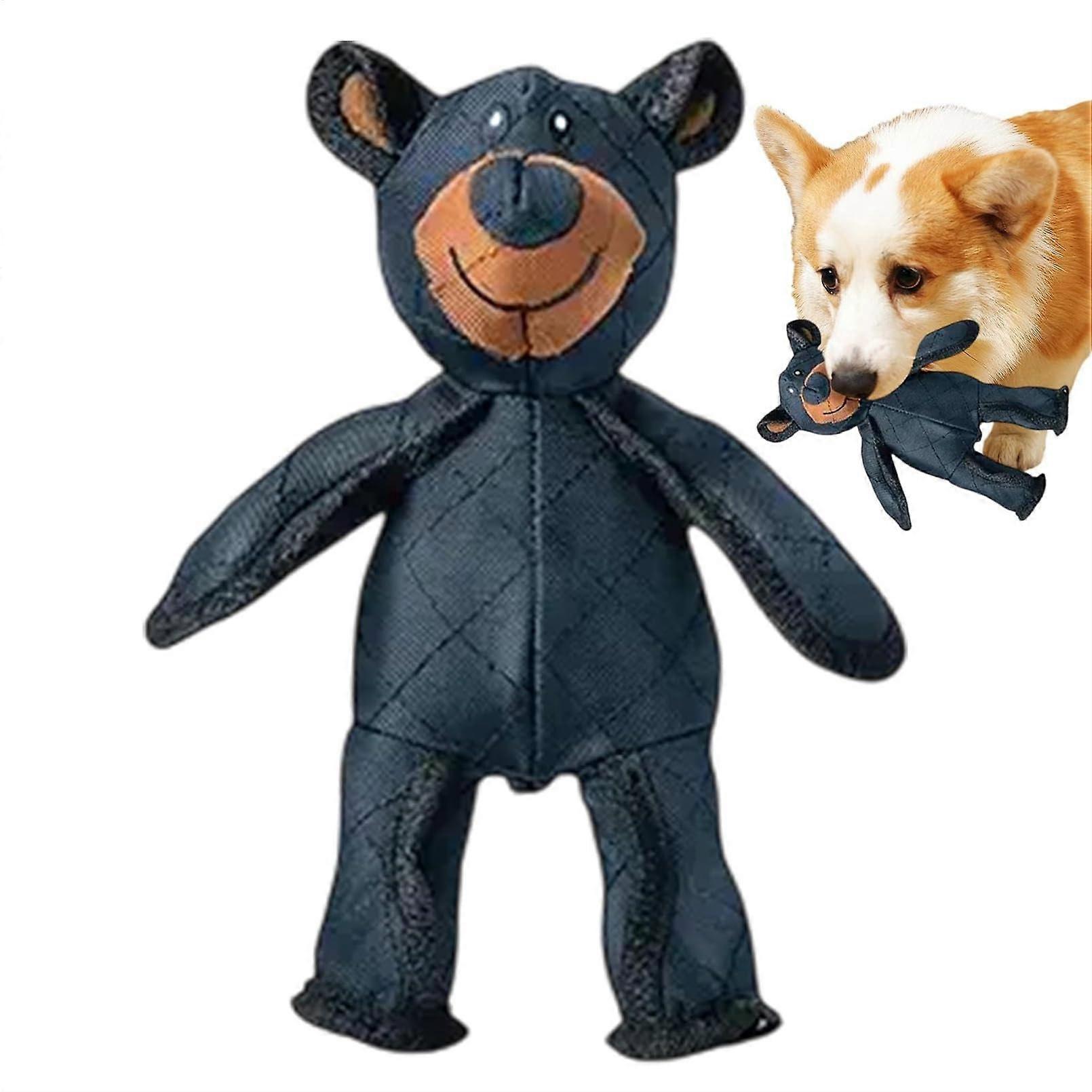 Dog Toy Squeaky, Indestructible, Plush, Bears, Dog Cuddly Toy, Unbreakable, 28 x 18 cm, Indoor, from 6 Months, Large Dog