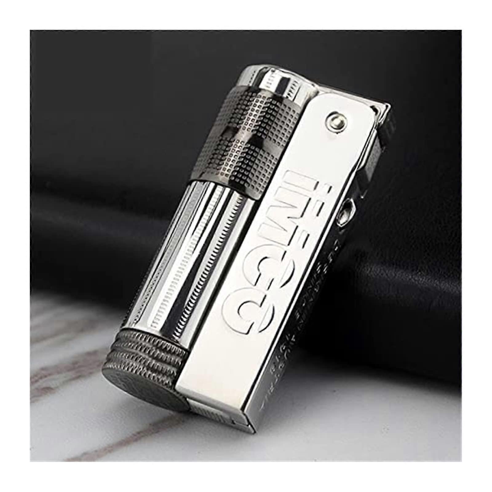 Old-Fashioned Antique Wind Lighter Refillable Kerosene Windproof Portable Vintage Colorful Gift for Men Dad Husband