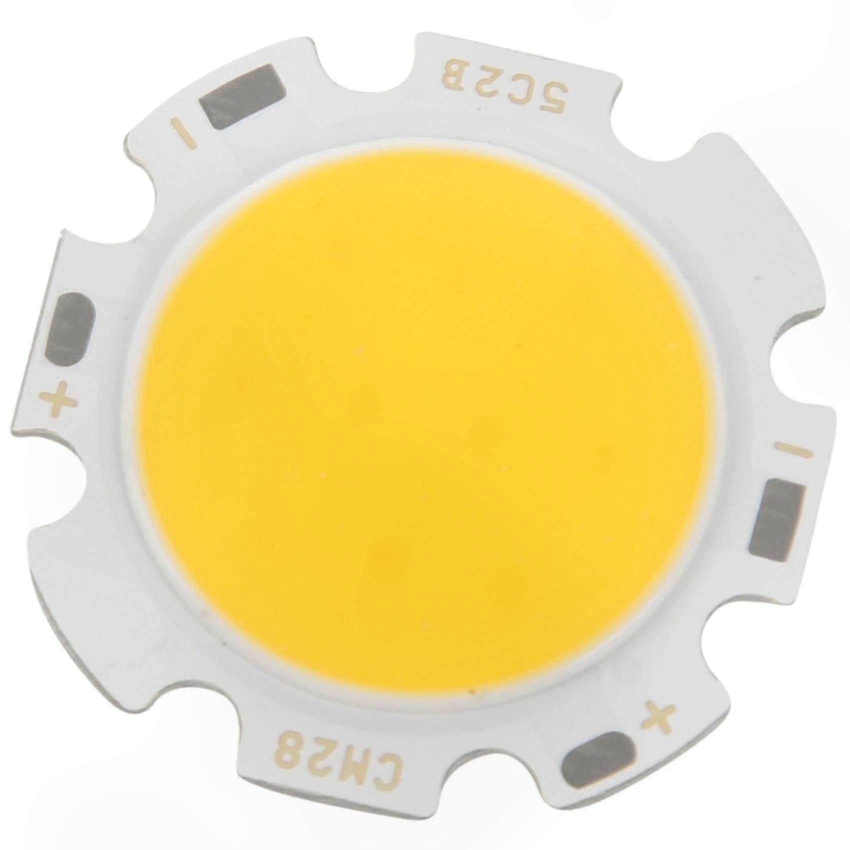 Warm White COB LED Bulb 5W Round Chip Light Super Bright DC15-17V LED Lamp